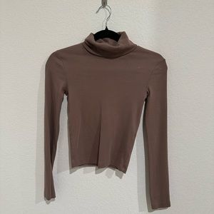 Ribbed Turtleneck Top